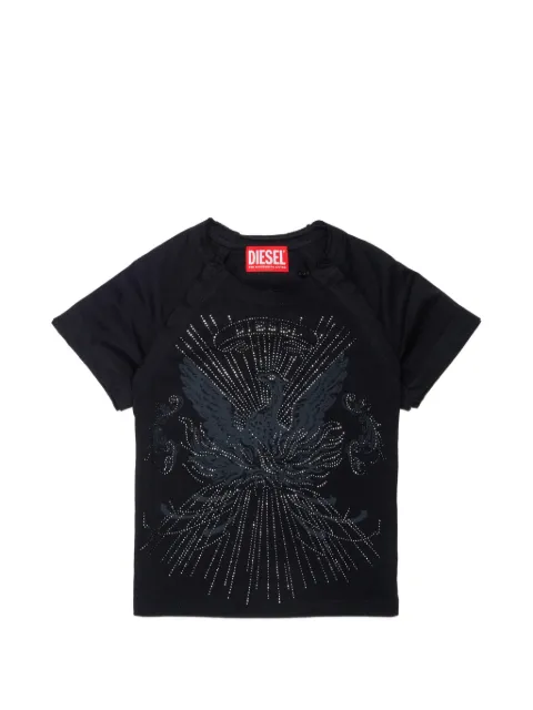 Diesel Kids T-shirt med grafisk tryk og logotryk