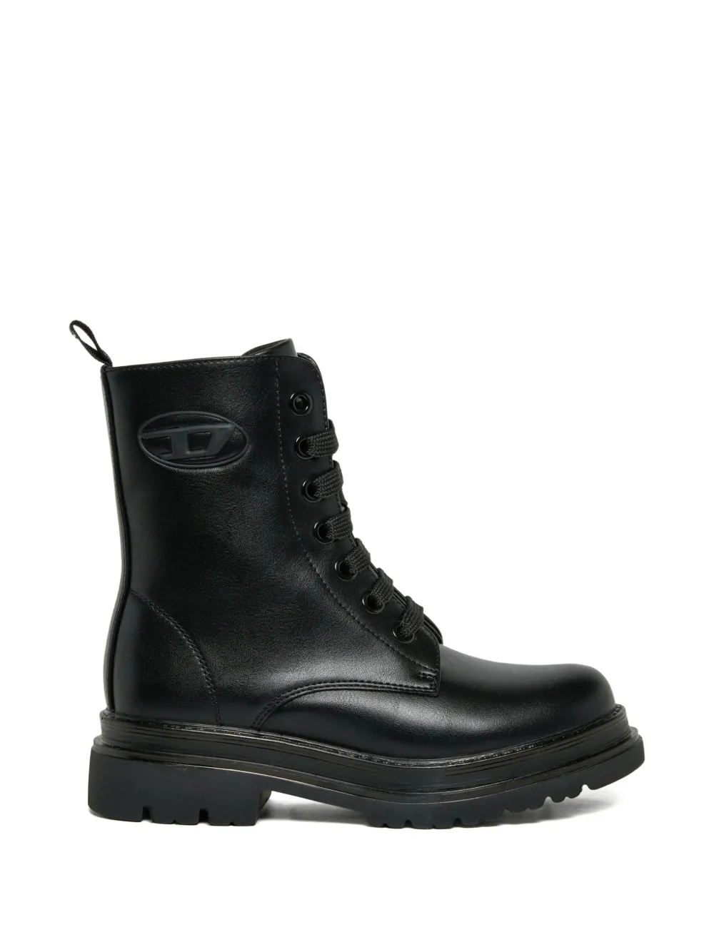Diesel Kids Stivali stringati Oval D - Nero