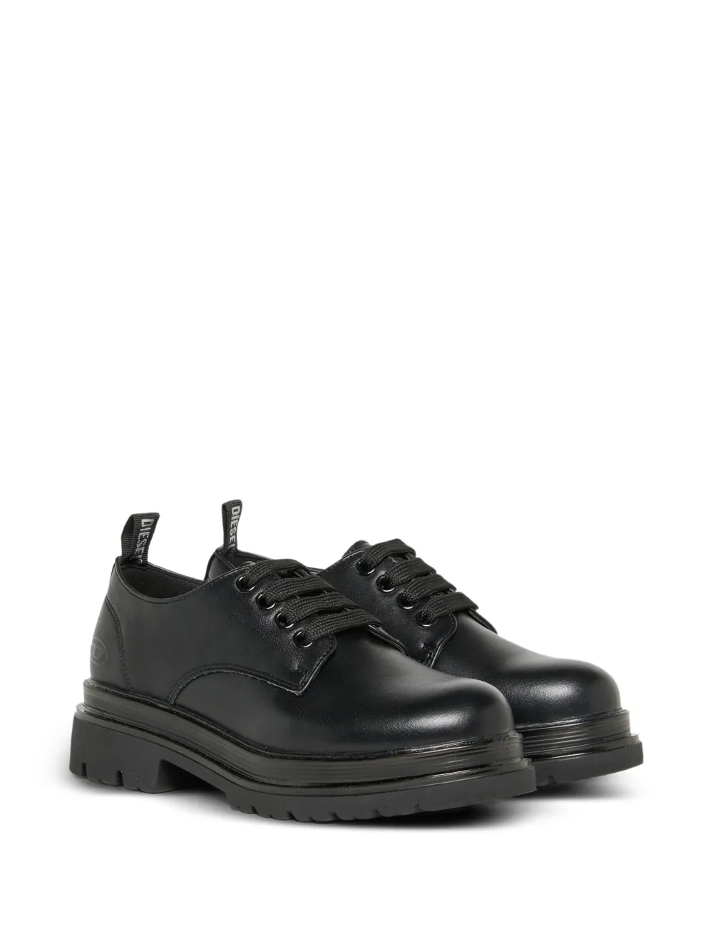 Diesel Kids Derby con placca logo - Nero