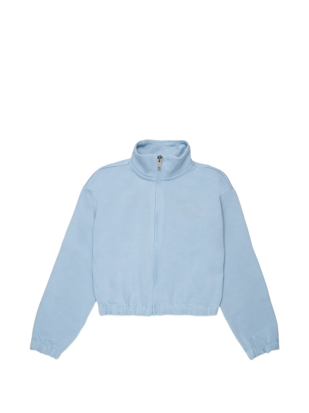 Diesel Kids logo-embroidered zip-up sweatshirt - Blu