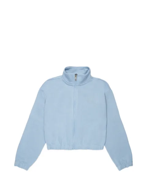 Diesel Kids logo-embroidered zip-up sweatshirt