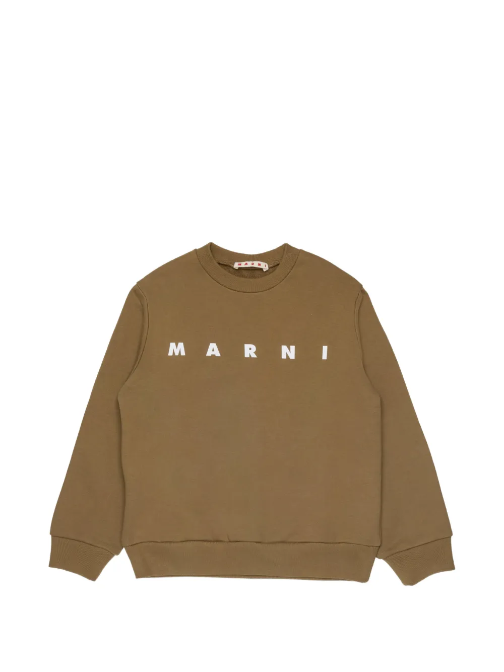 Marni Kids logo-print sweatshirt - Braun