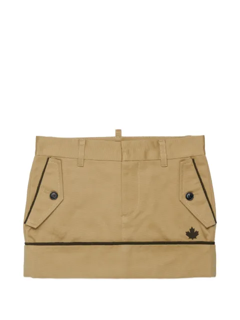 DSQUARED2 KIDS logo-print flap-pocket skirt