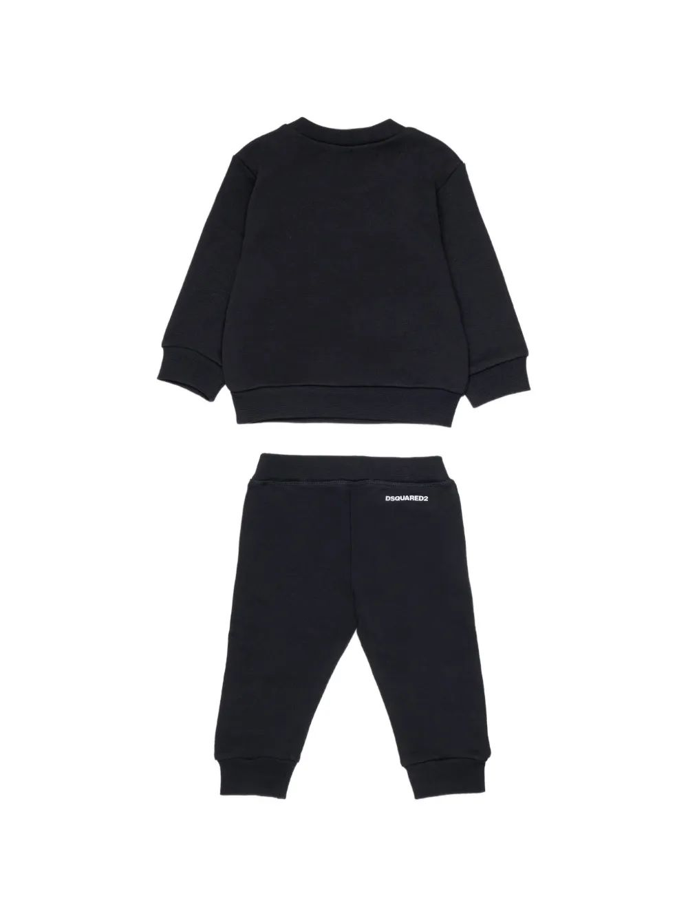 Dsquared2 Logo-print Drawstring Tracksuit In Black