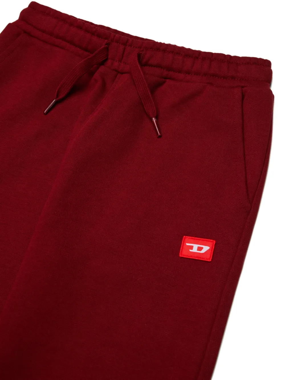 Diesel Kids Broek met trekkoordtaille Rood
