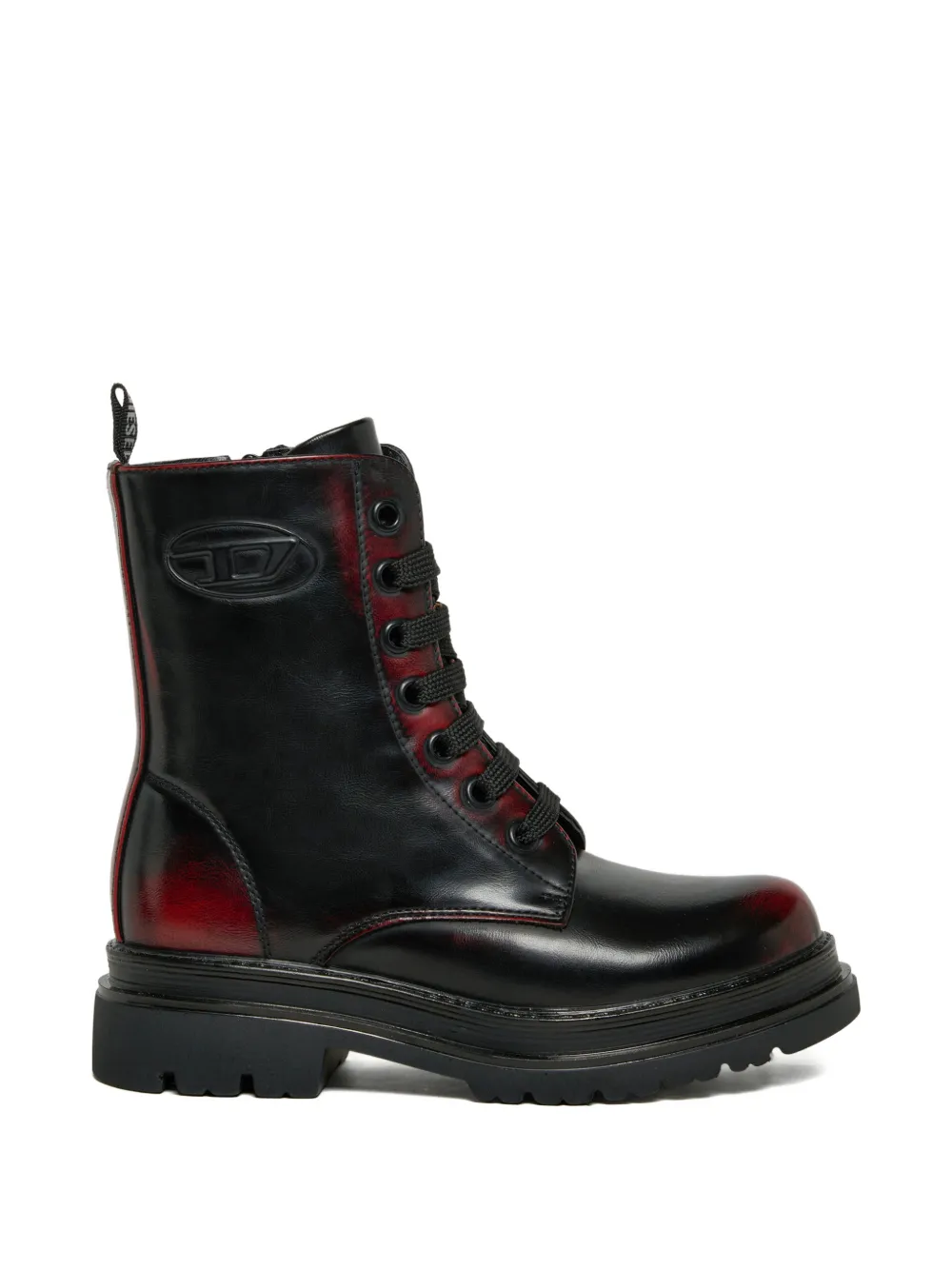 Diesel Kids Stivali stringati Oval D - Nero
