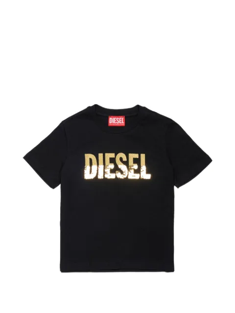 Diesel Kids T-shirt med pailletudsmykning