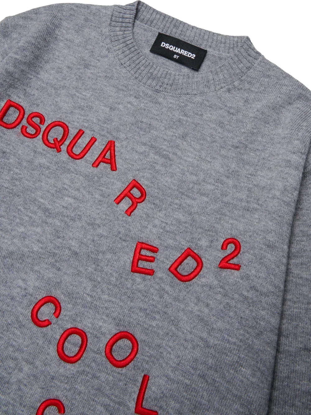 DSQUARED2 KIDS Trui met geborduurd logo Grijs