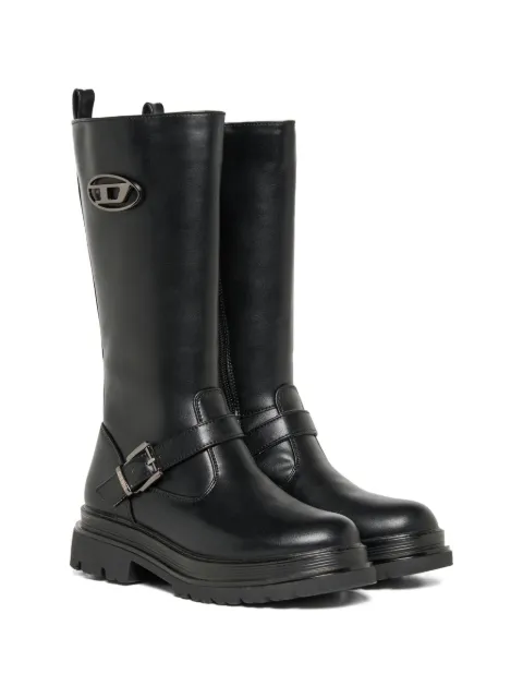 Diesel Kids Oval D laarzen met gespsluiting
