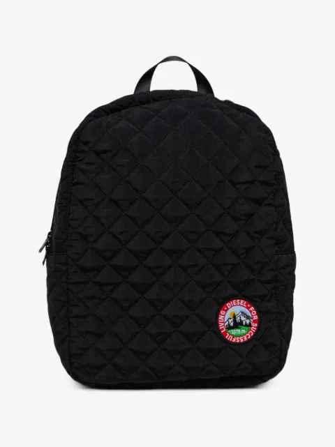 Diesel Kids Gewatteerde rugzak met logopatch