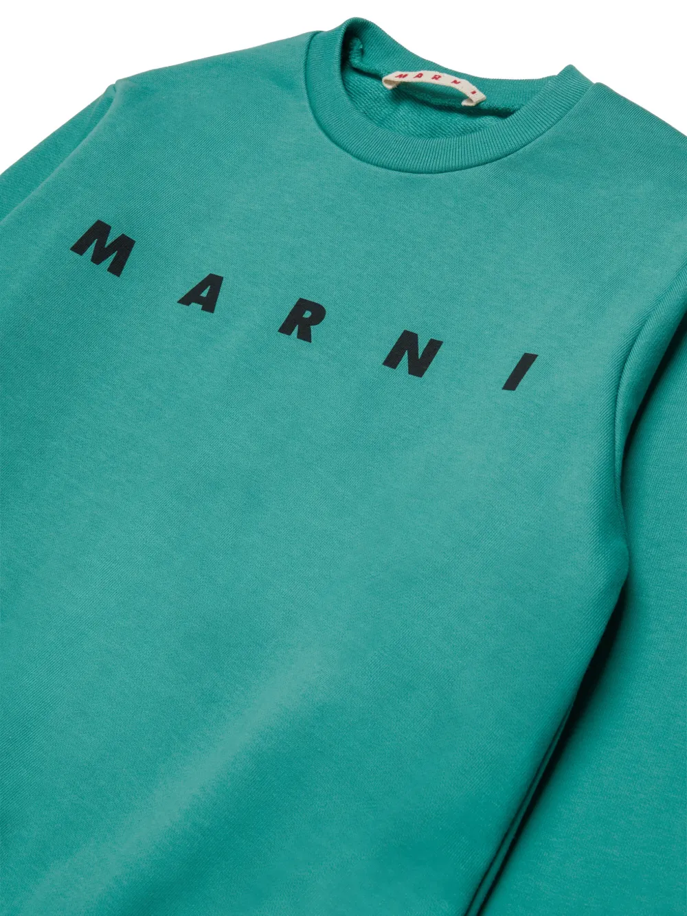 Marni Kids Sweater met logoprint Blauw