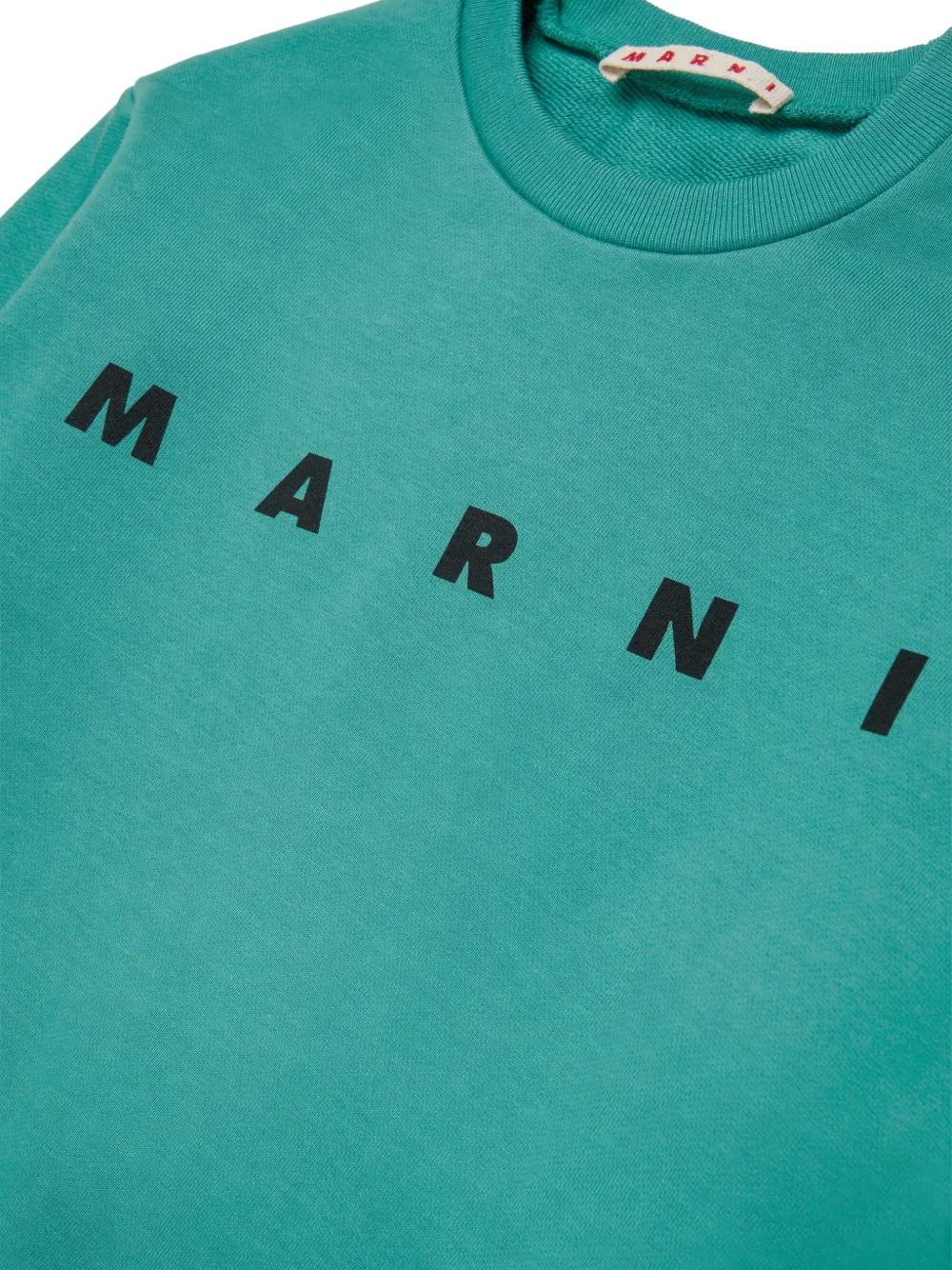 Marni Kids Sweater met logoprint Blauw