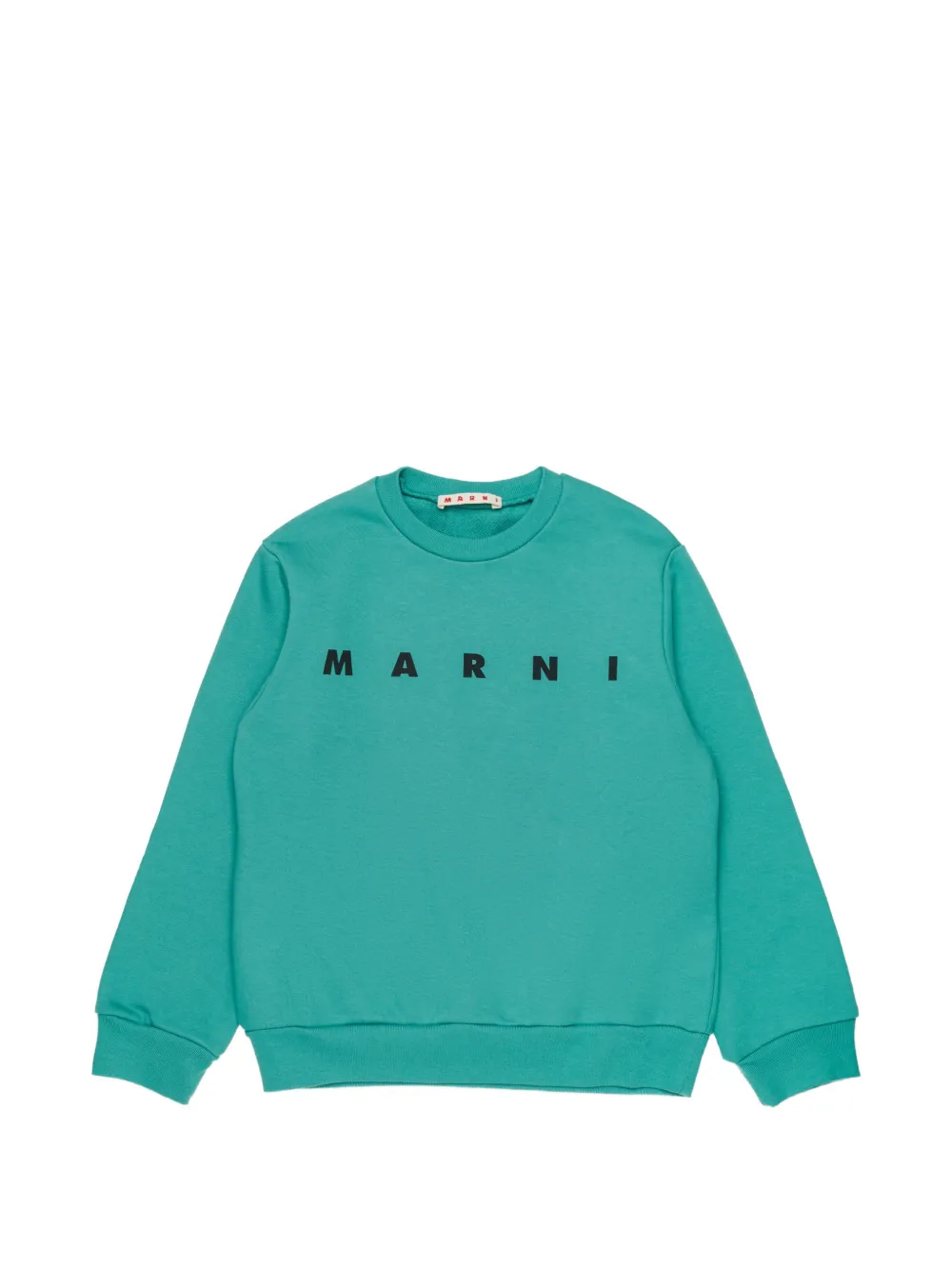Marni Kids logo-print sweatshirt - Blu