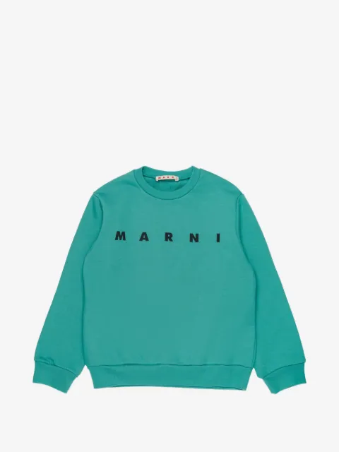 Marni Kids sudadera con logo estampado