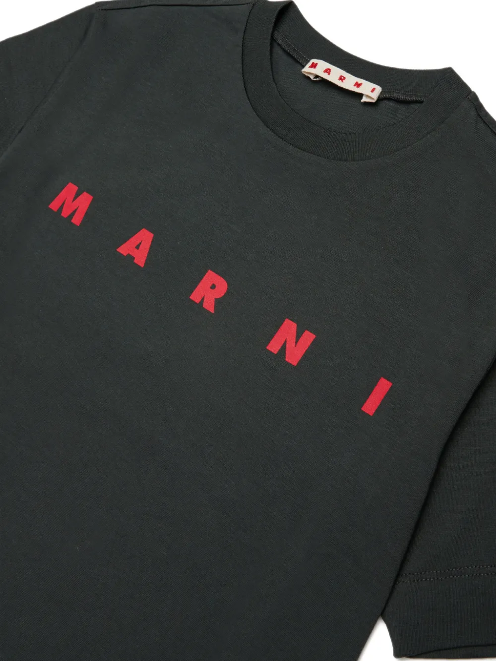 Marni Kids T-shirt met logoprint Grijs