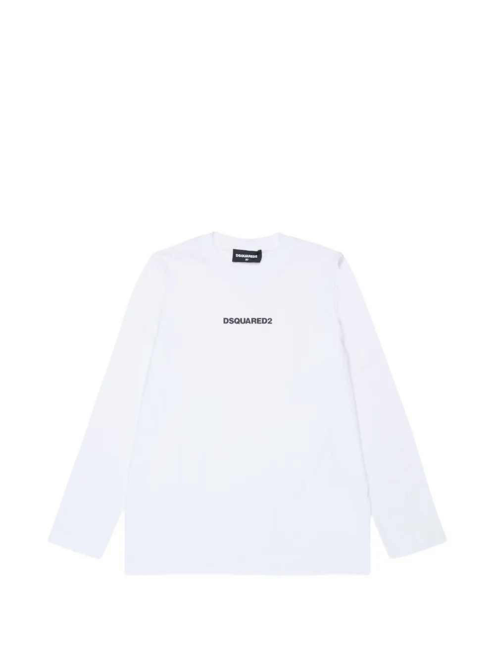 DSQUARED2 KIDS logo-print long-sleeve T-shirt - Bianco