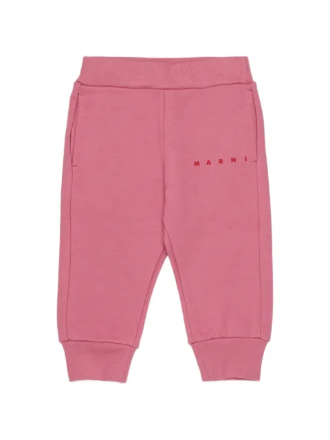 Marni Kids pants con logo estampado