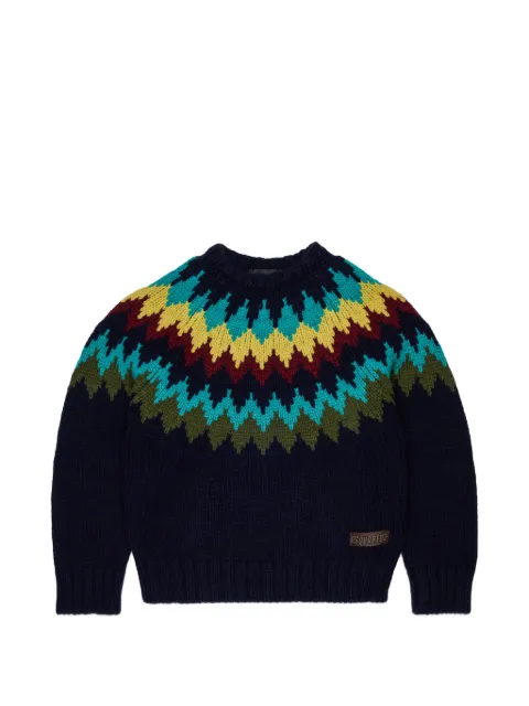 DSQUARED2 KIDS jacquard-pattern sweater