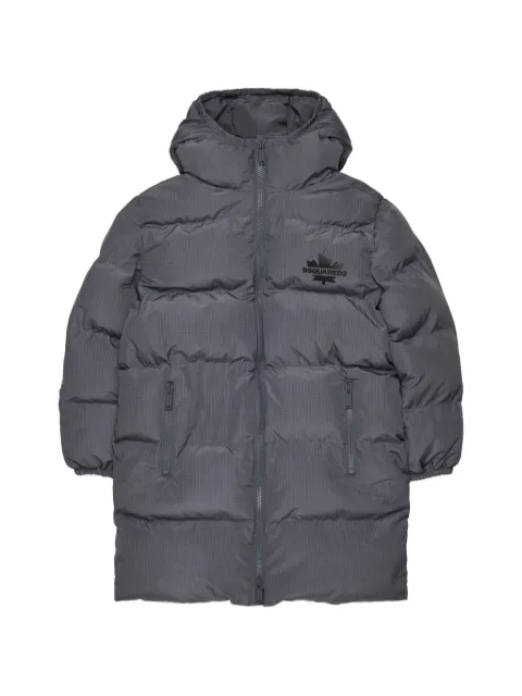 DSQUARED2 KIDS logo-print padded jacket