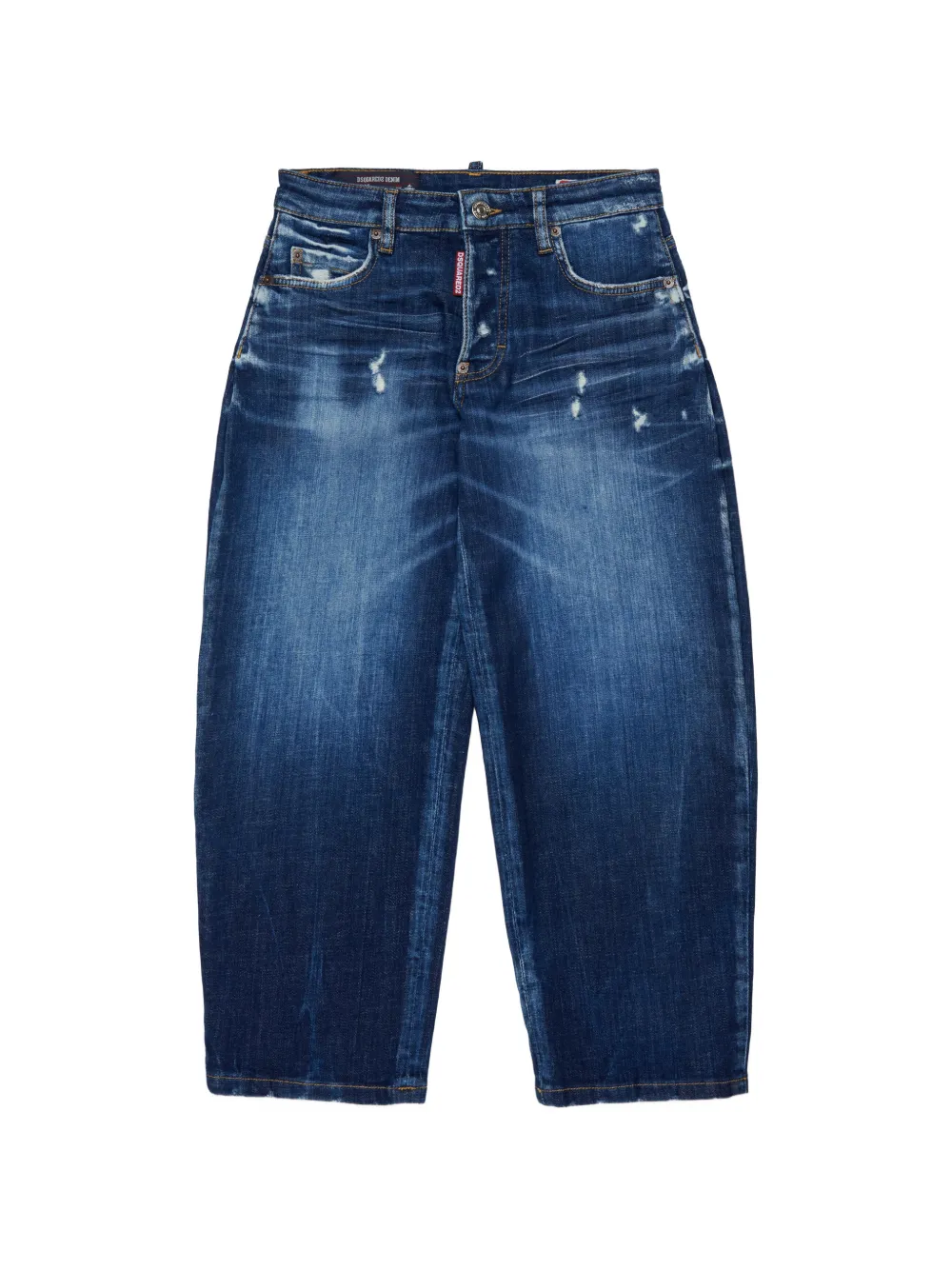 DSQUARED2 KIDS Amelia Jeans im Distressed-Look - Blau