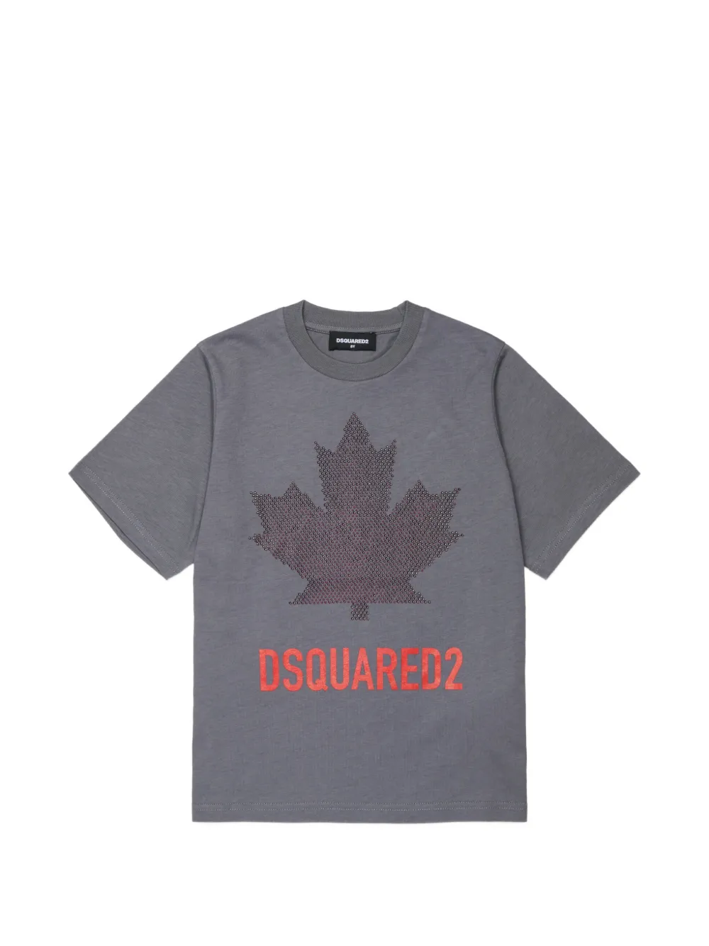 DSQUARED2 KIDS Verziertes T-Shirt mit Logo-Print - Grau
