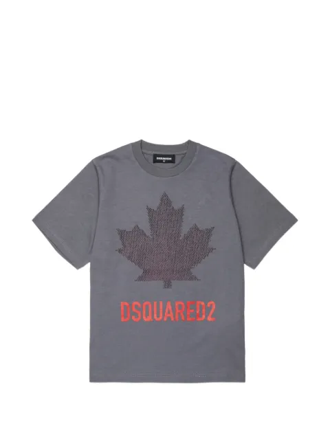 DSQUARED2 KIDS playera con logo estampado