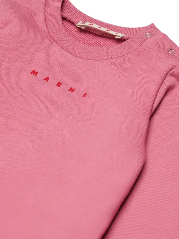 Marni Kids Cotton Fleece Tracksuit Set | Pink | FARFETCH