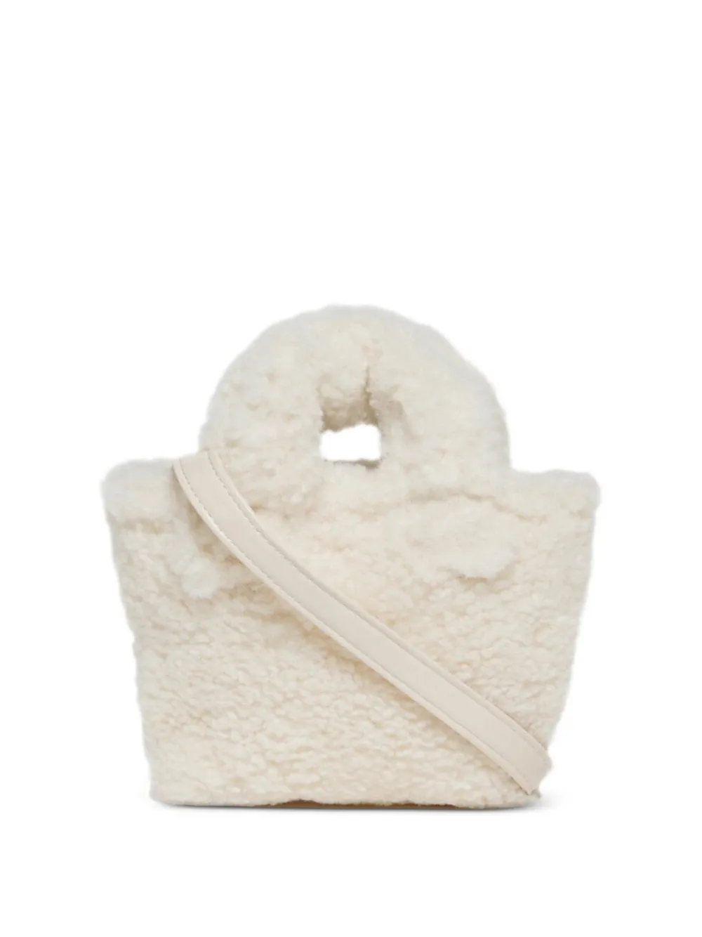 Diesel Kids Teddy crossbodytas met geborduurd logo en pluche-effect Beige