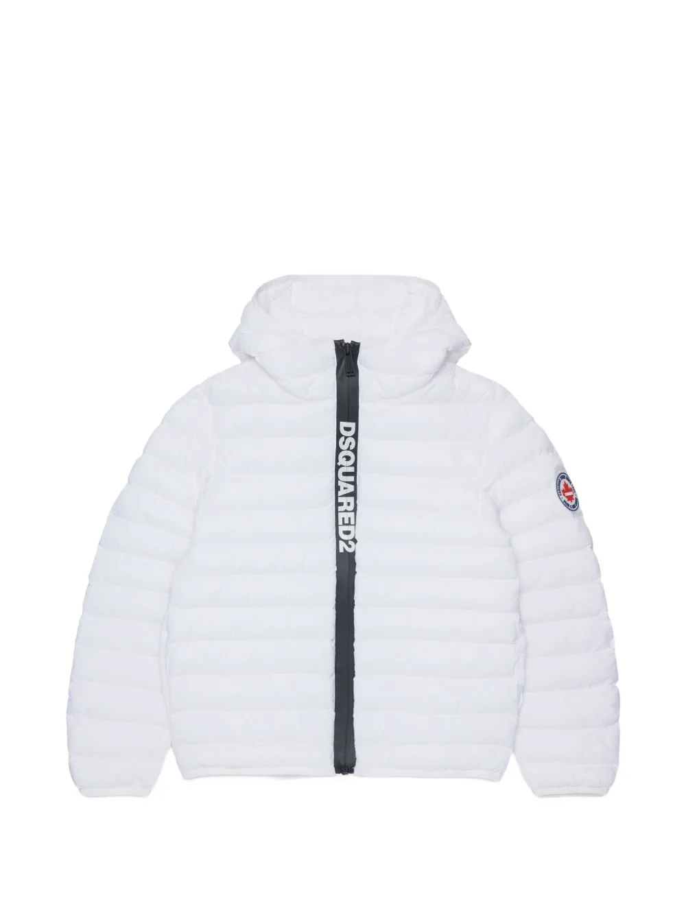 DSQUARED2 KIDS logo-print padded jacket - White
