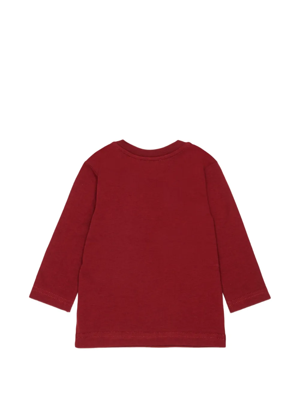 Diesel Kids T-shirt met logoprint en knoop op de schouders Rood