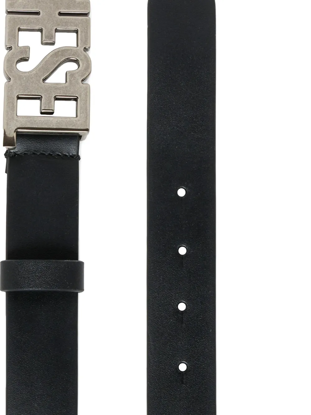 Diesel Kids Riem met logogesp Zwart