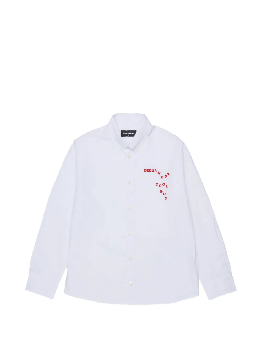 DSQUARED2 KIDS Hemd mit Logo-Stickerei - Weiß