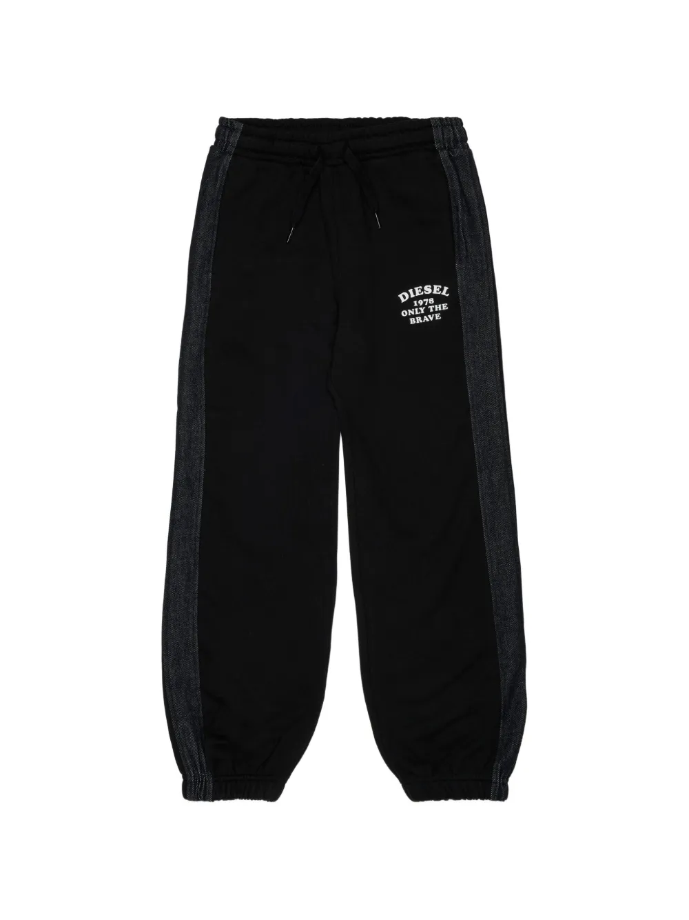 Diesel Kids Pantaloni sportivi con stampa - Nero