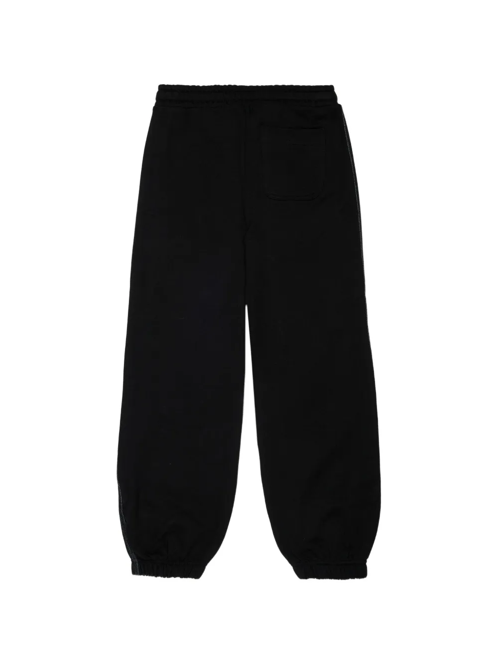 Diesel Kids Trainingsbroek met spijkerstofvlak en logoprint Zwart