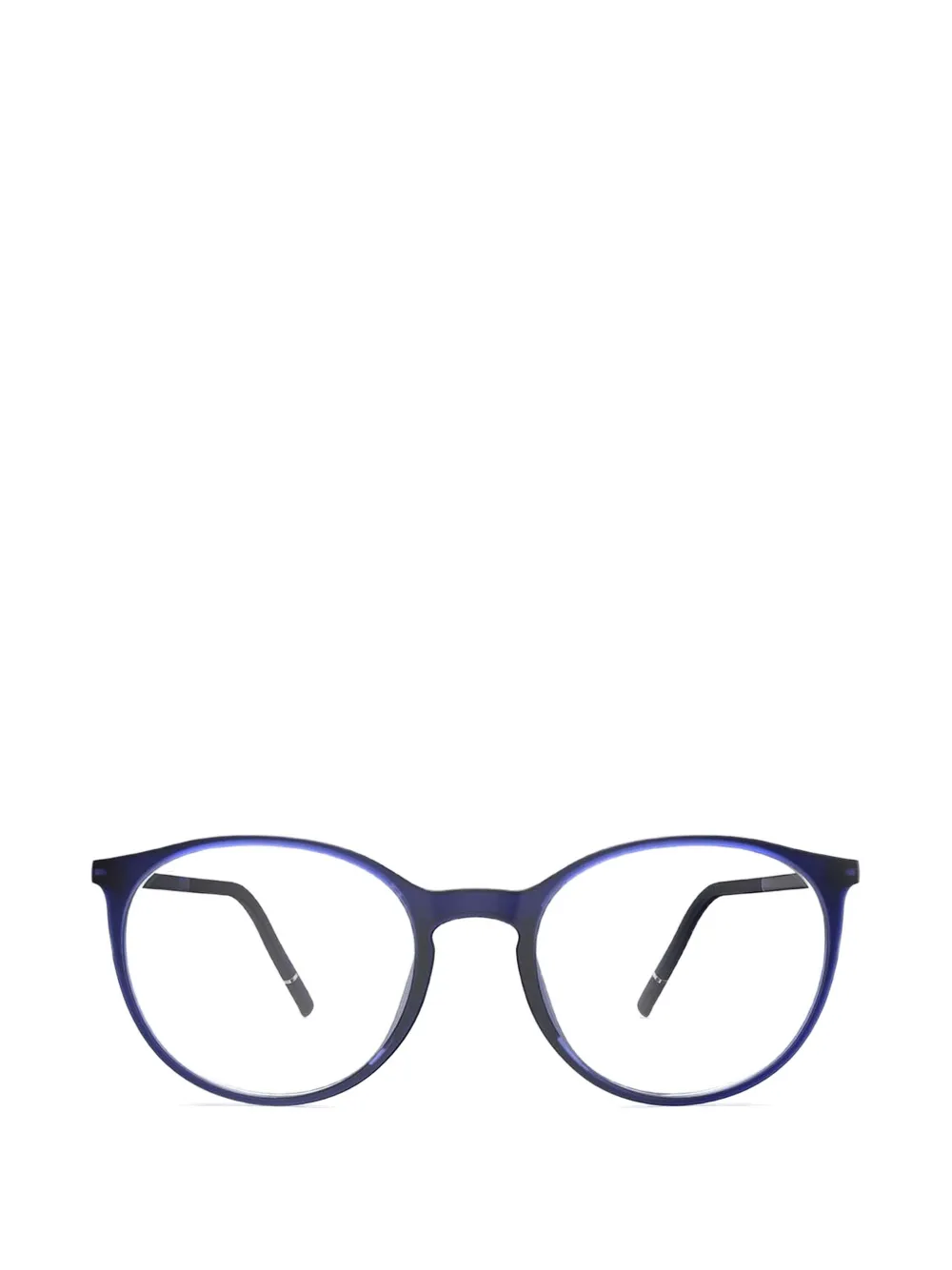 Silhouette Round-frame Glasses In Blue