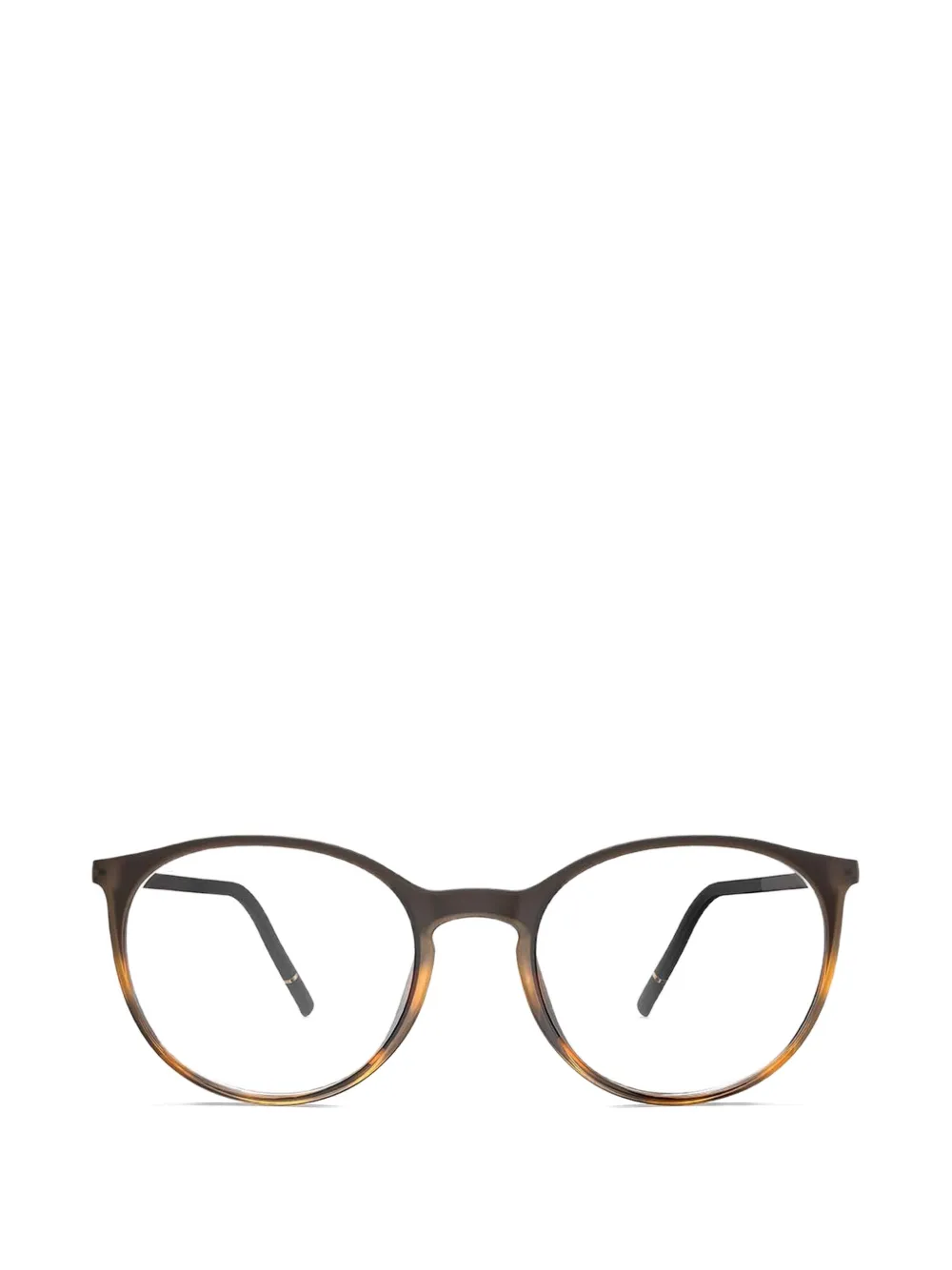 Silhouette Round-frame Glasses In Brown