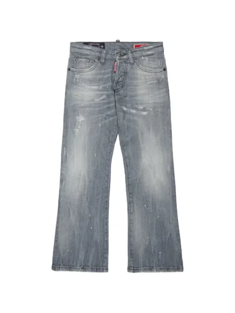 DSQUARED2 KIDS jeans med malingssprøjt og slitageeffekt
