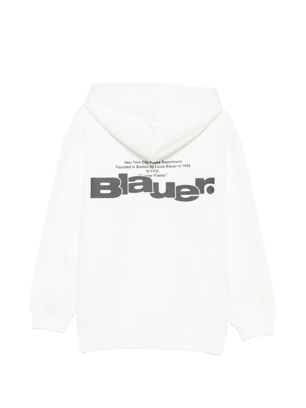 Blauer Hadassah hoodie met logoprint Wit