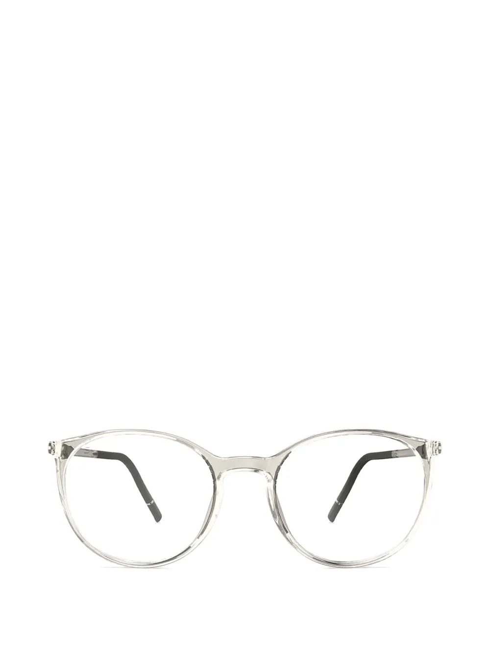 Silhouette Round-frame Glasses In Gray
