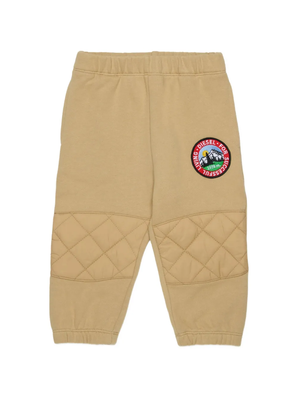 Diesel Kids Pantaloni sportivi con applicazione - Toni neutri