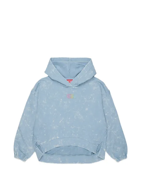 Diesel Kids acid-wash hoodie