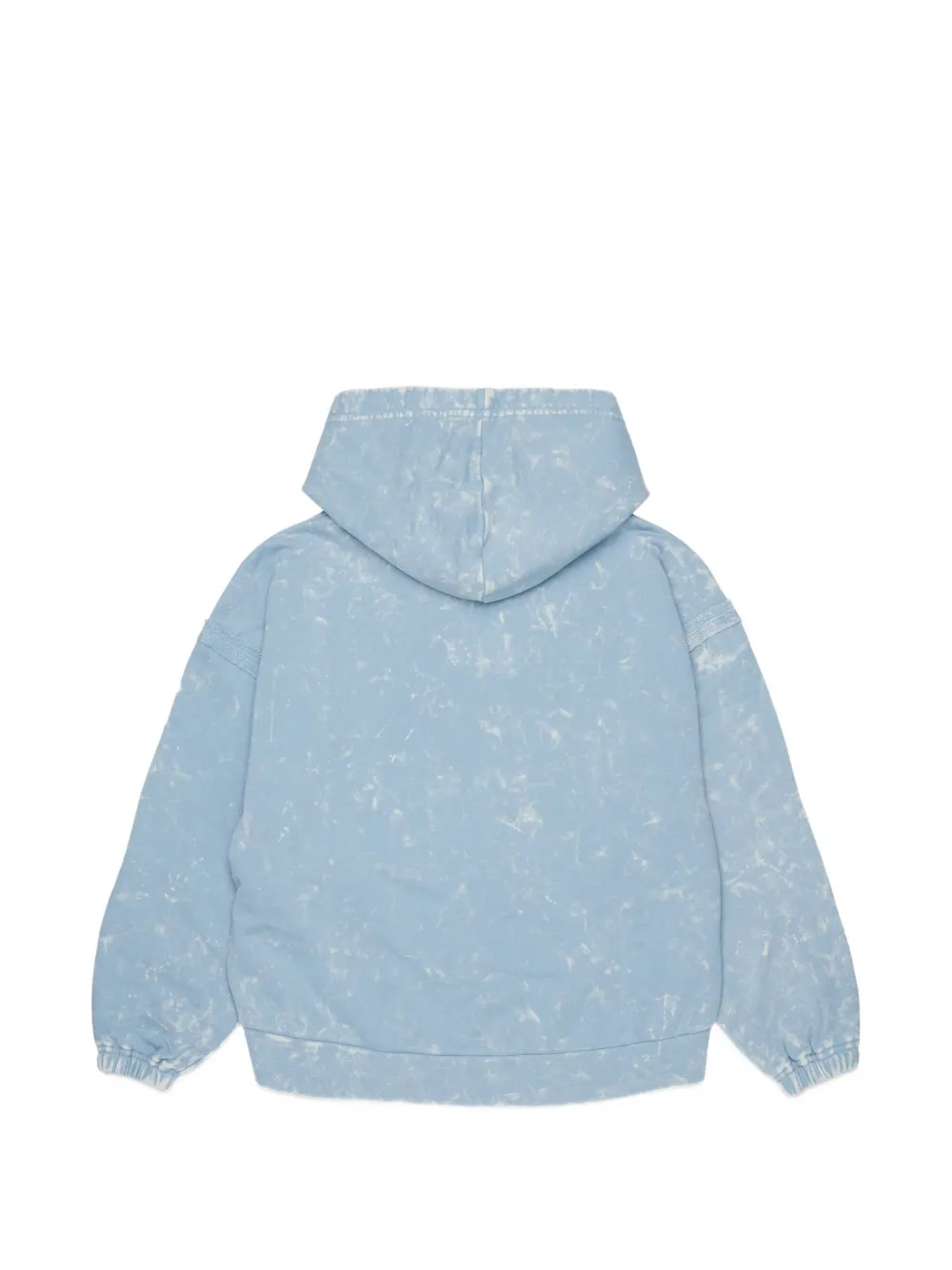 Diesel Kids Hoodie met acid wassing Blauw