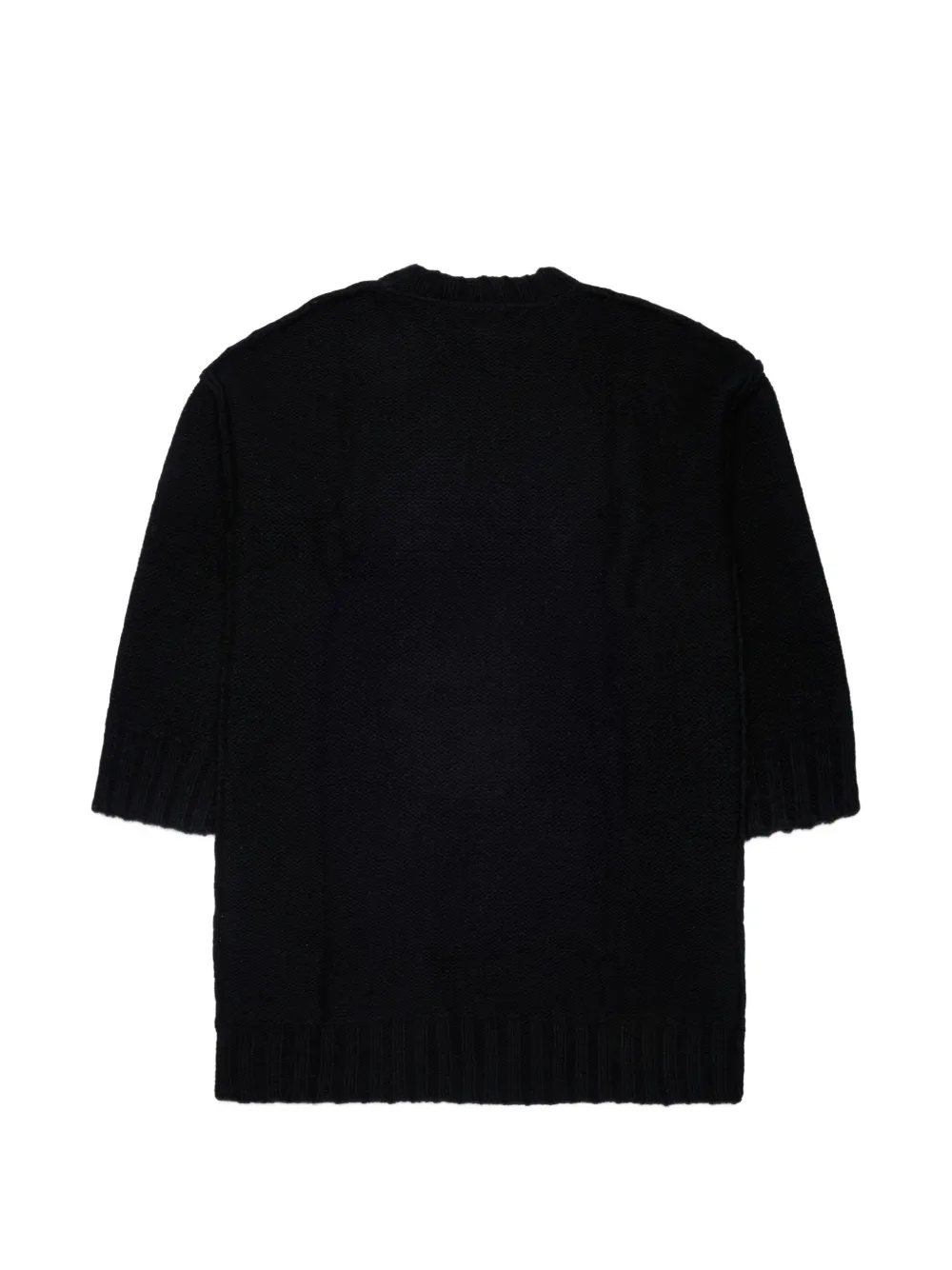 MM6 Maison Margiela Kids Numeric Signature gebreide jurk Zwart