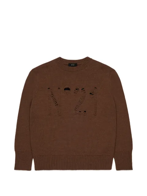 Nº21 Kids sweater med logo
