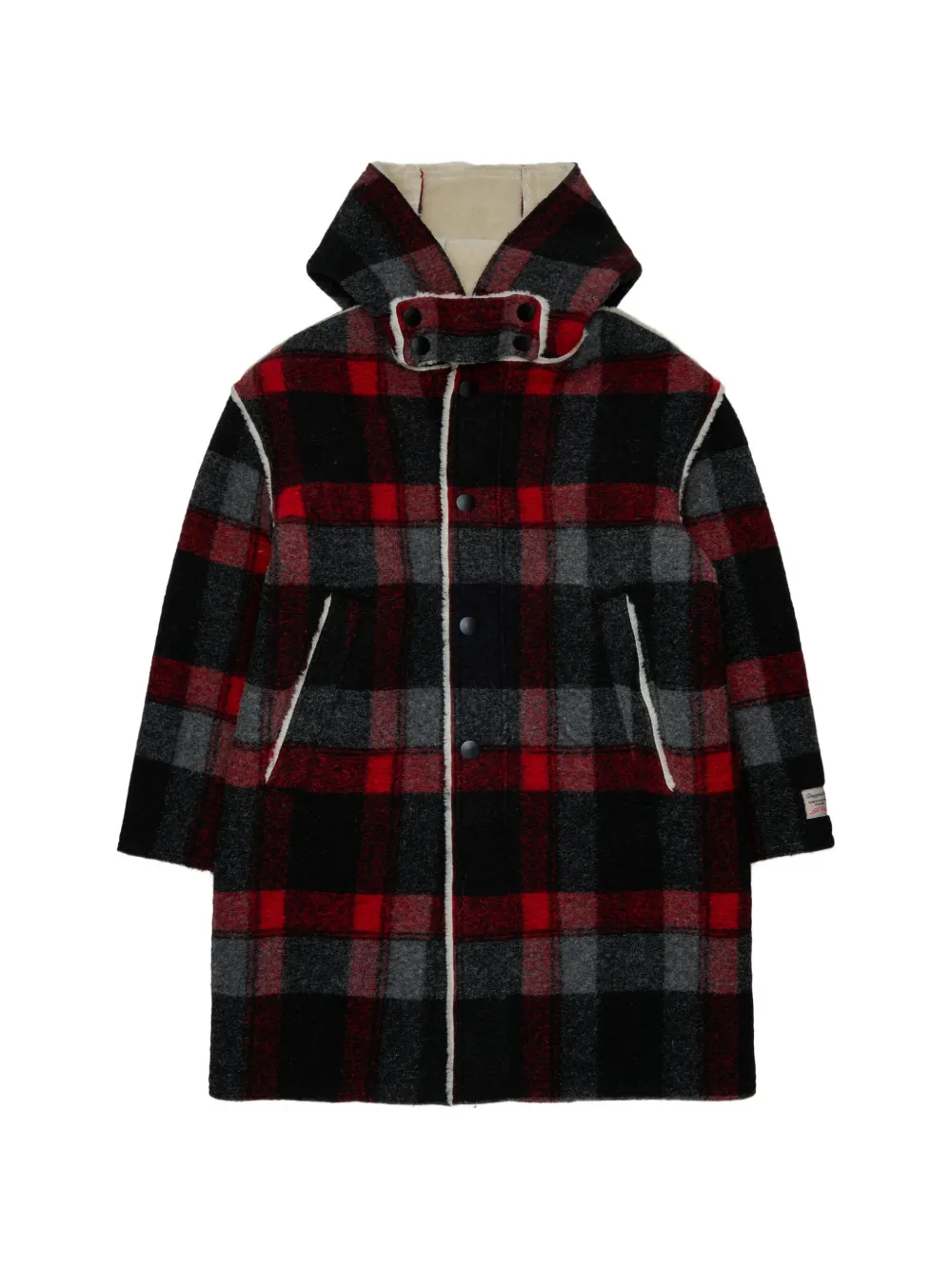 Nº21 Kids Cappotto a quadri - Nero