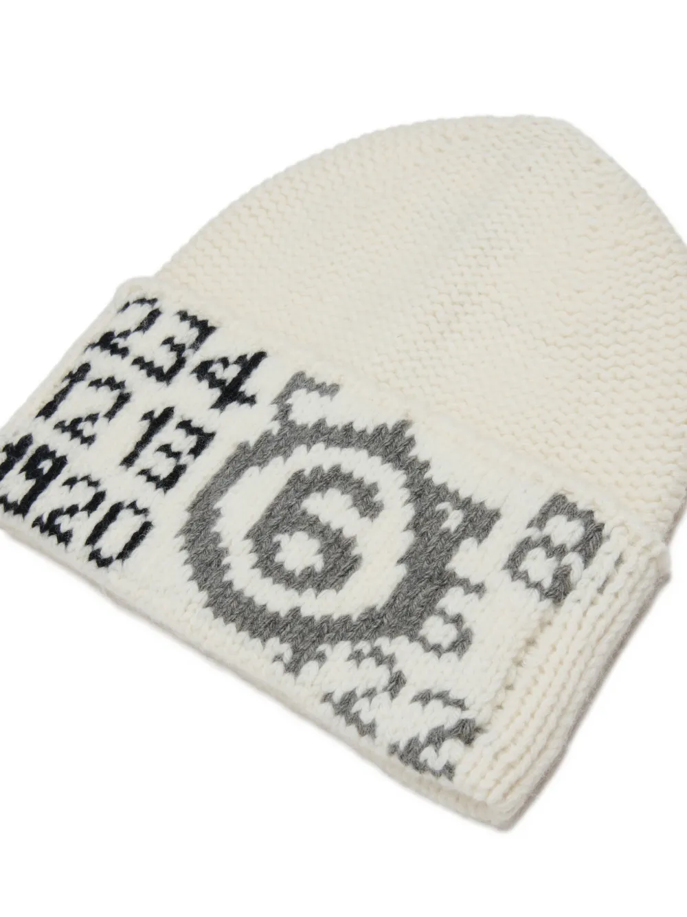 MM6 Maison Margiela Kids Gebreide muts Beige