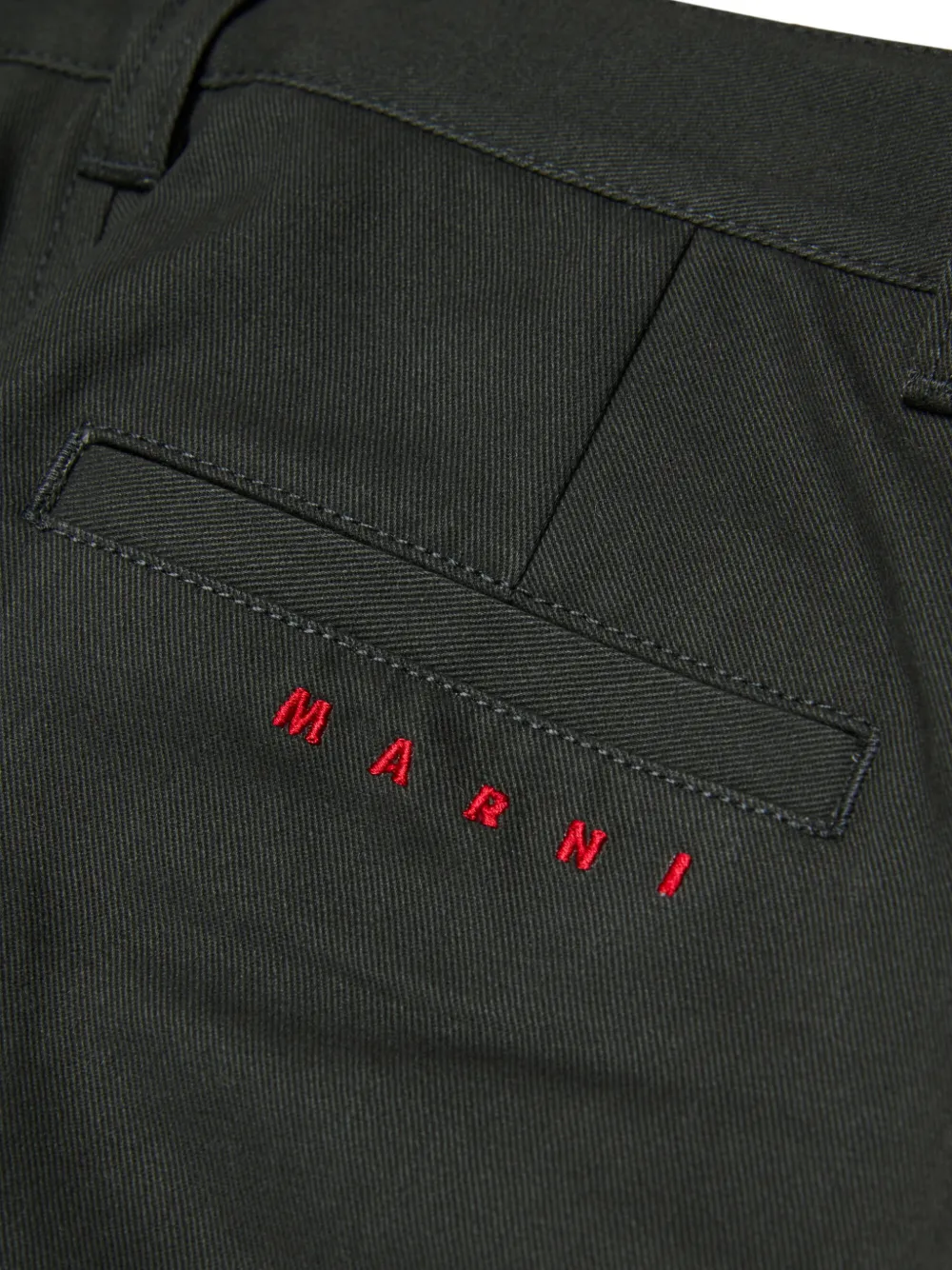 Marni Kids Broek met geborduurd logo Grijs