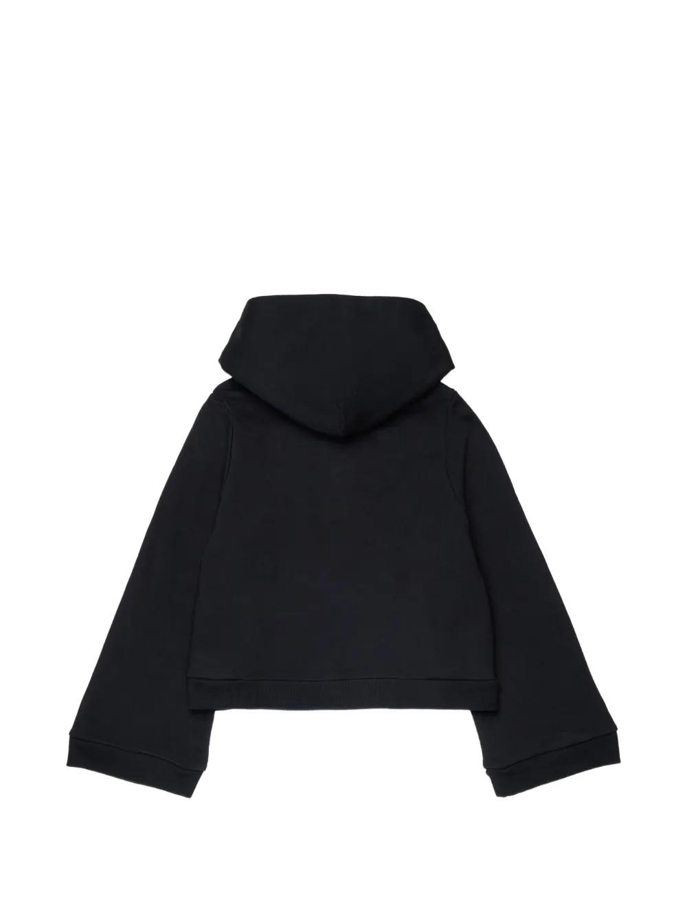 Nº21 Kids Hoodie met geborduurd logo en rits Zwart