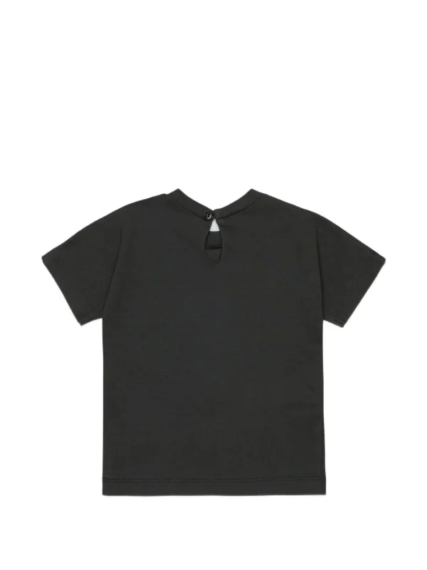 Marni Kids Cotton T-shirt With Cursive Logo | Black | FARFETCH
