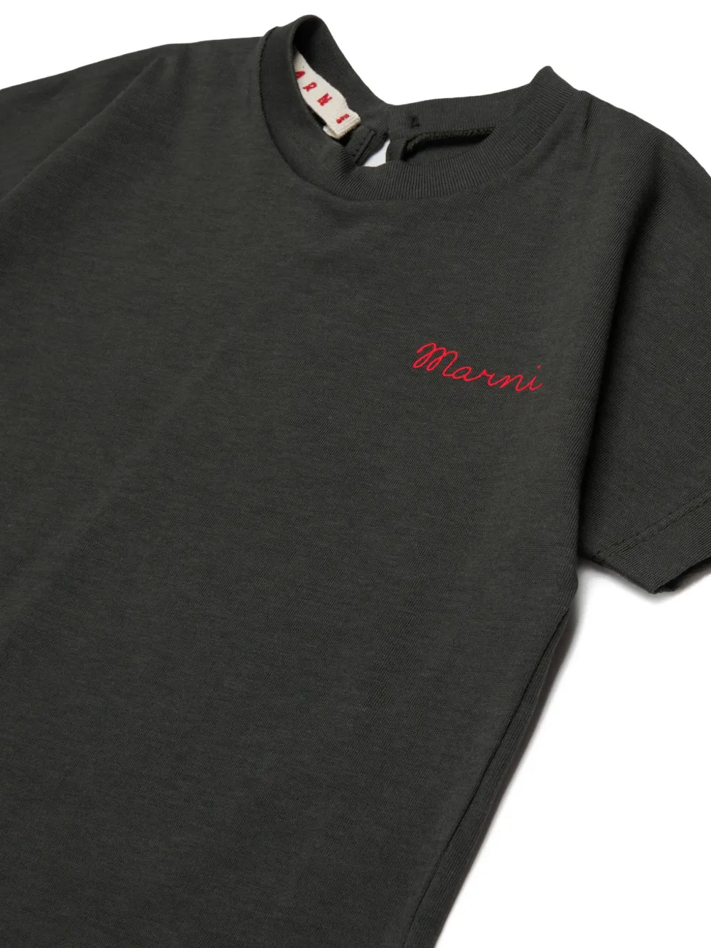 Marni Kids T-shirt met geborduurd logo Zwart